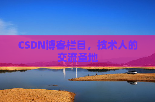 CSDN博客栏目，技术人的交流圣地